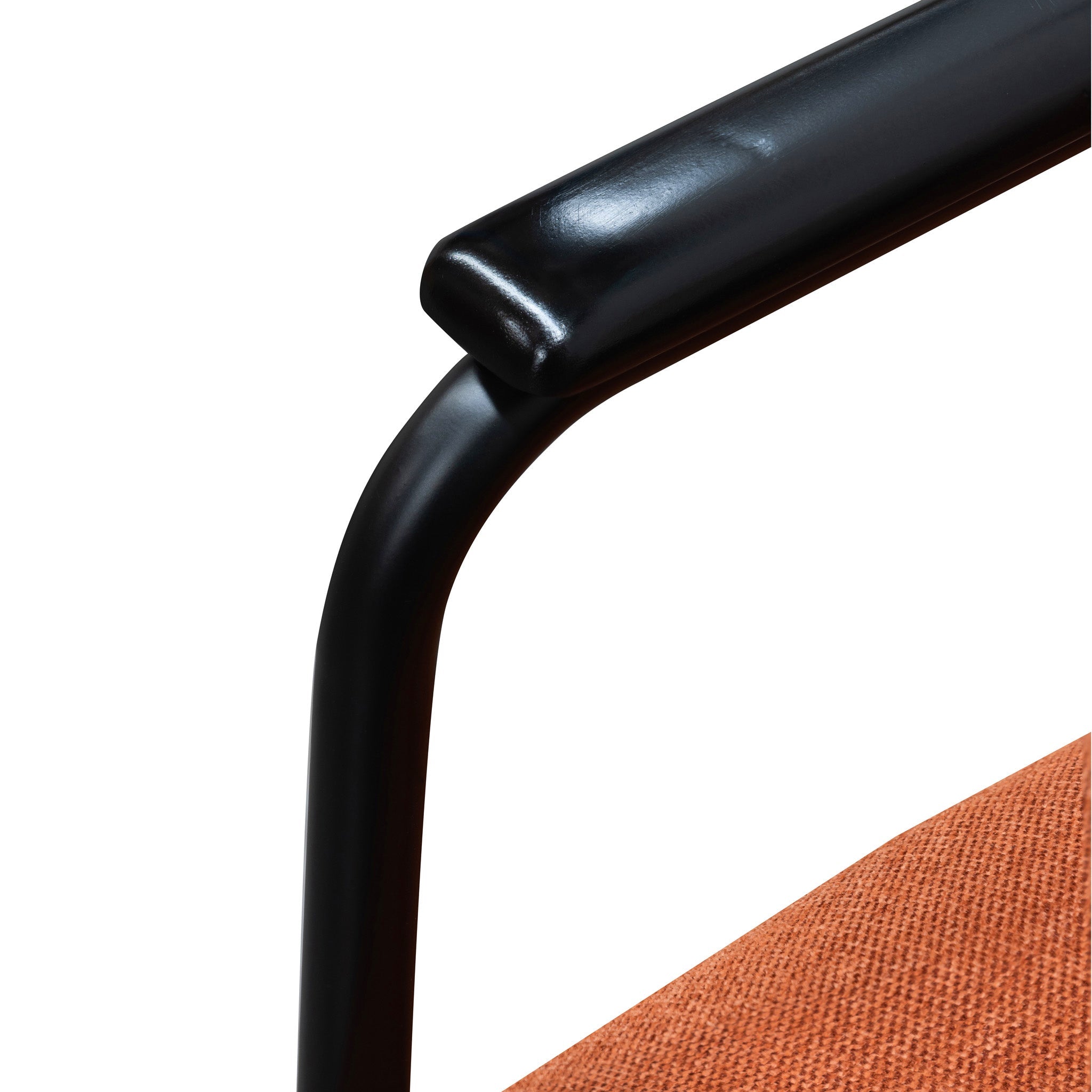 FC Fabric Armchair - Burnt Orange - Black Legs