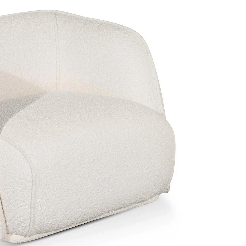 Fabric Armchair - Ivory