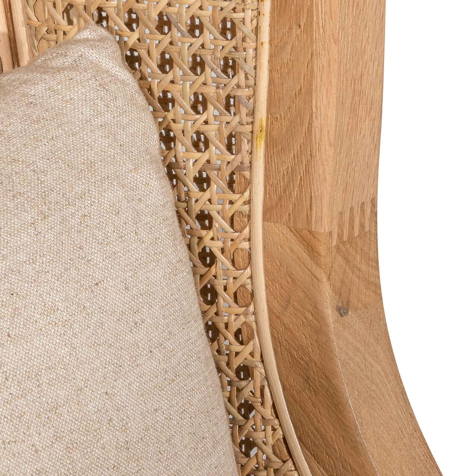 FC Wingback Rattan ArmFCair - Distress Natural - Sand White