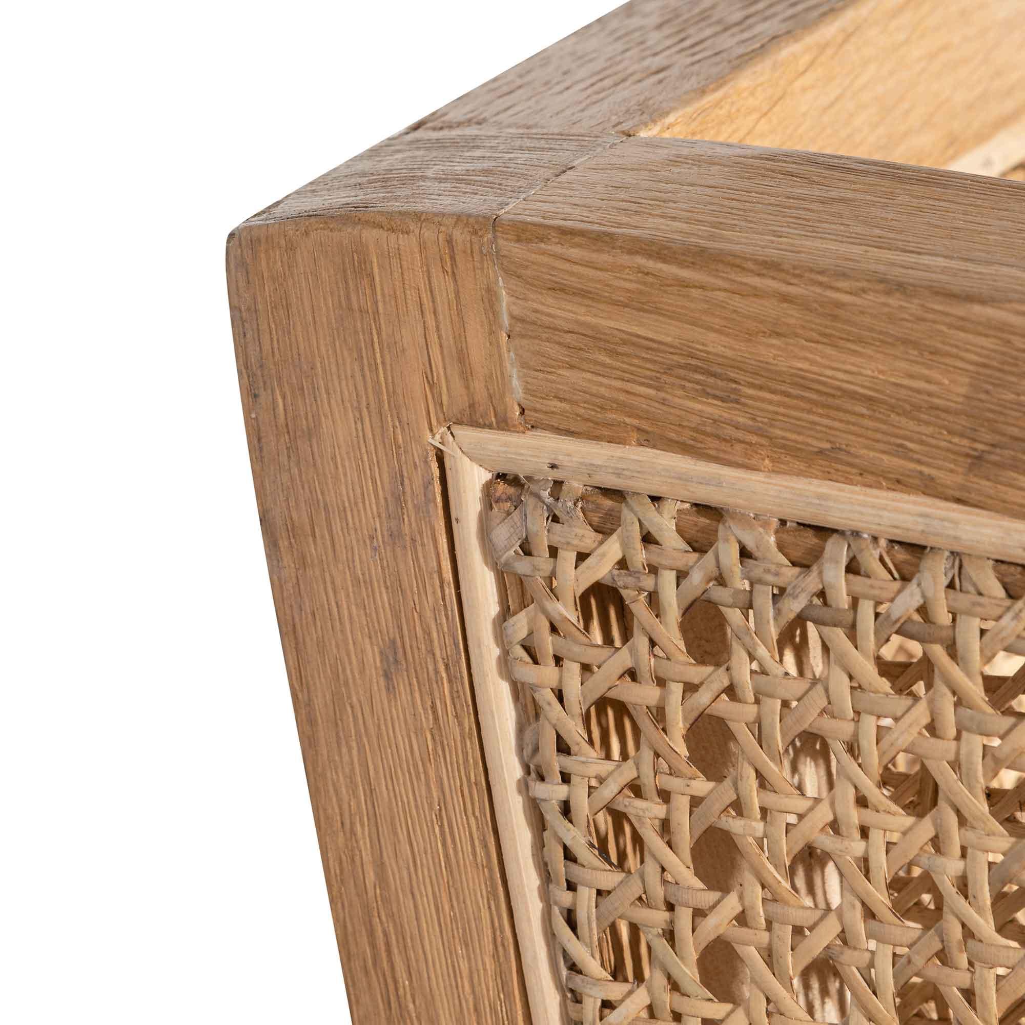 FC Wingback Rattan ArmFCair - Distress Natural - Sand White