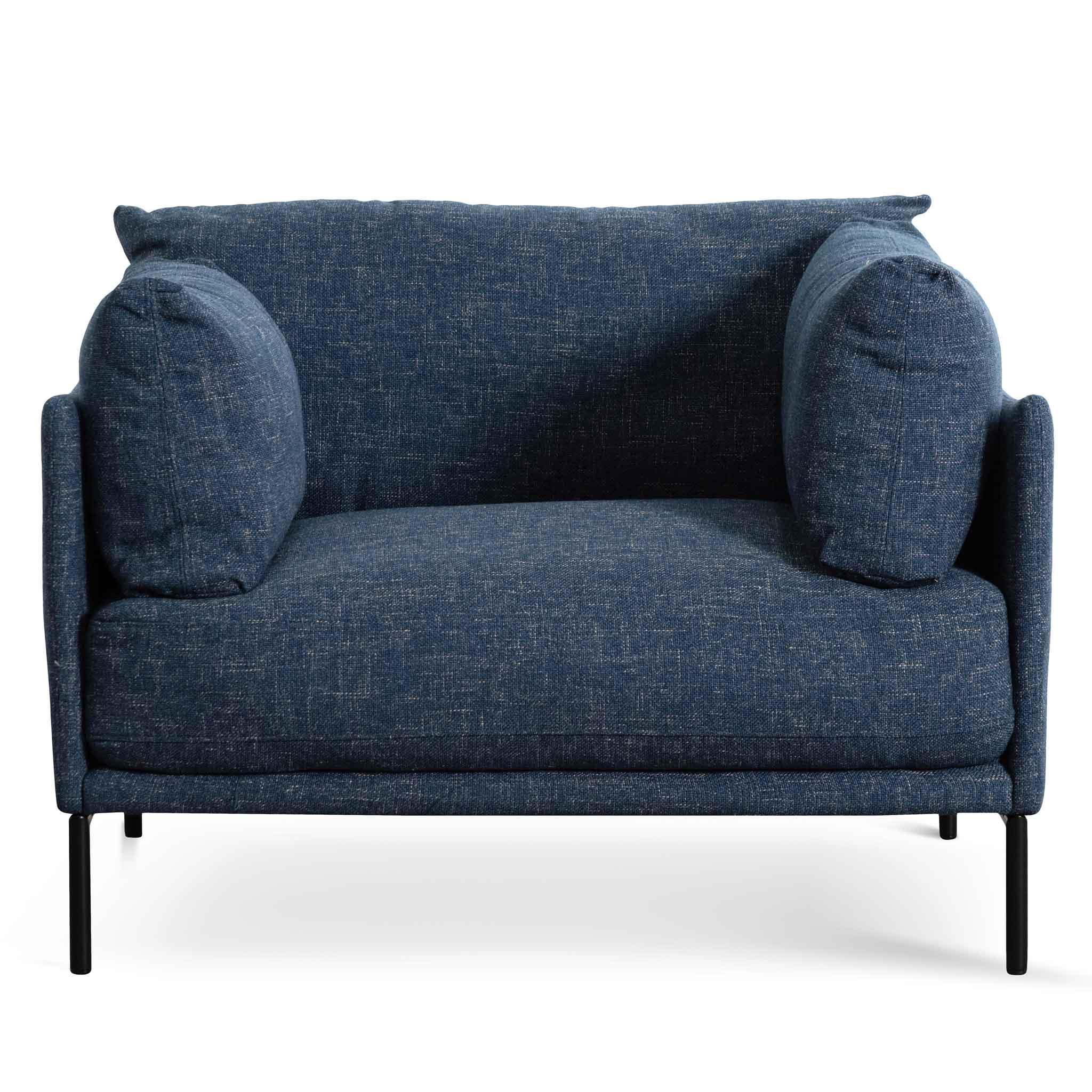 FC Fabric Arm Chair - Dark Blue