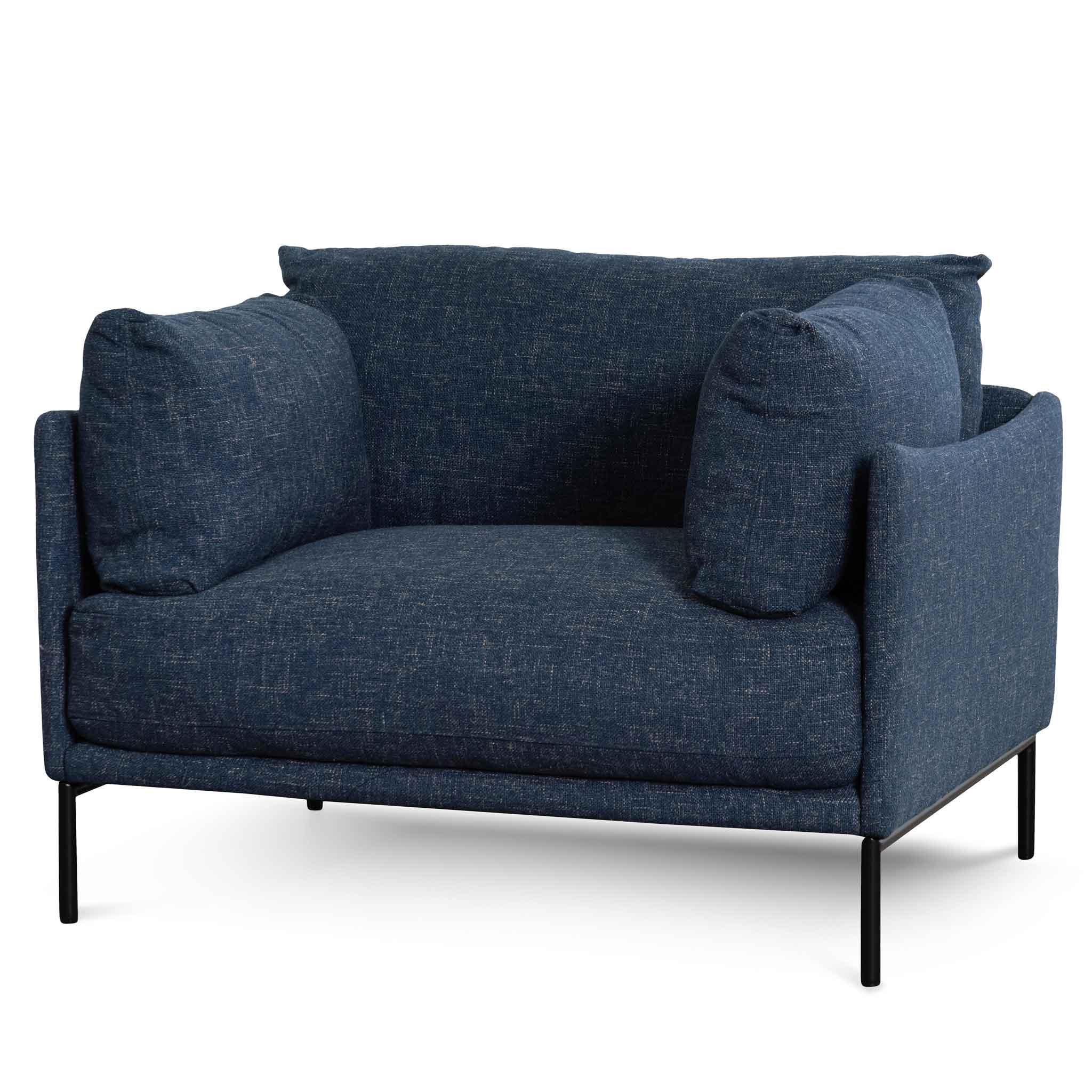 FC Fabric Arm Chair - Dark Blue