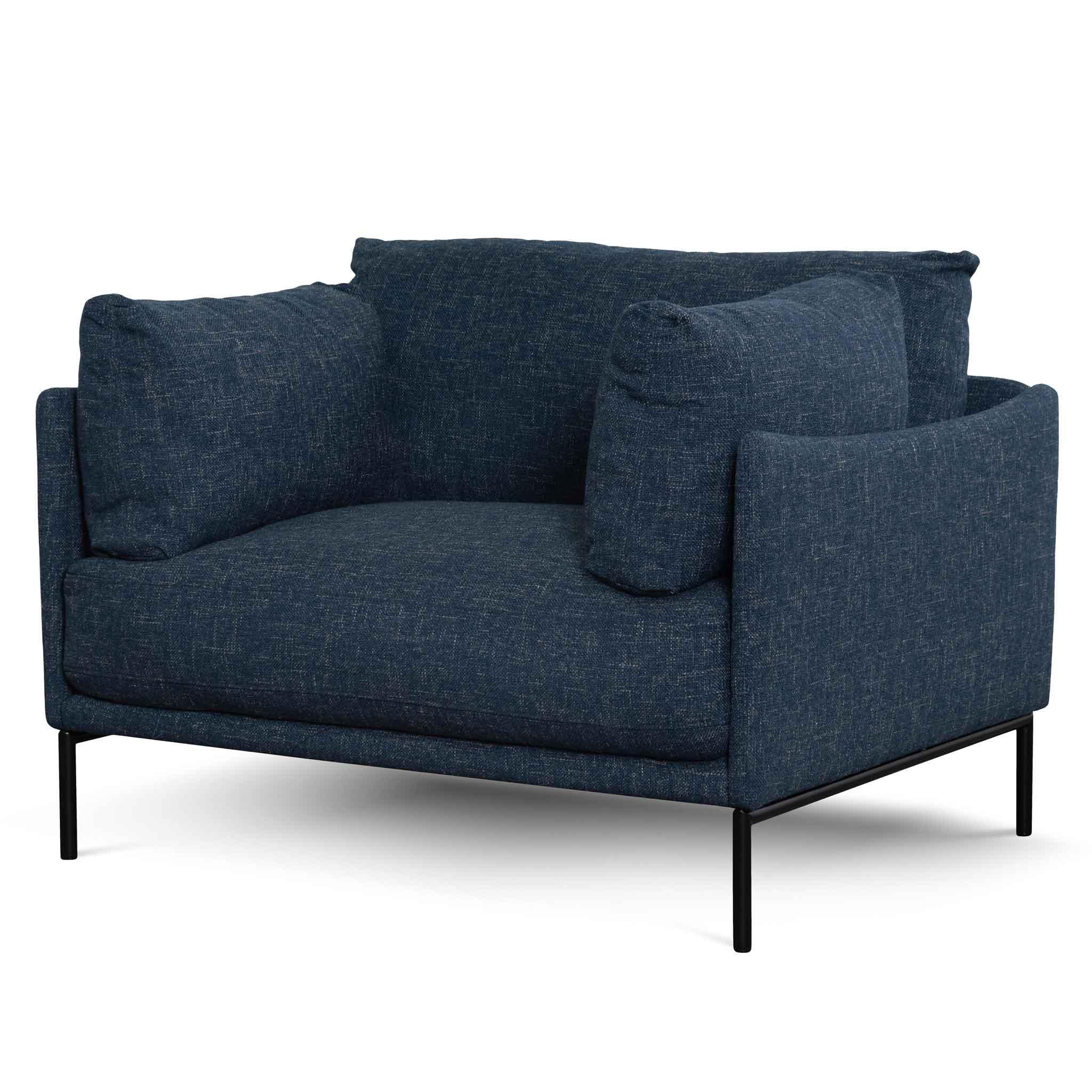 FC Fabric Arm Chair - Dark Blue