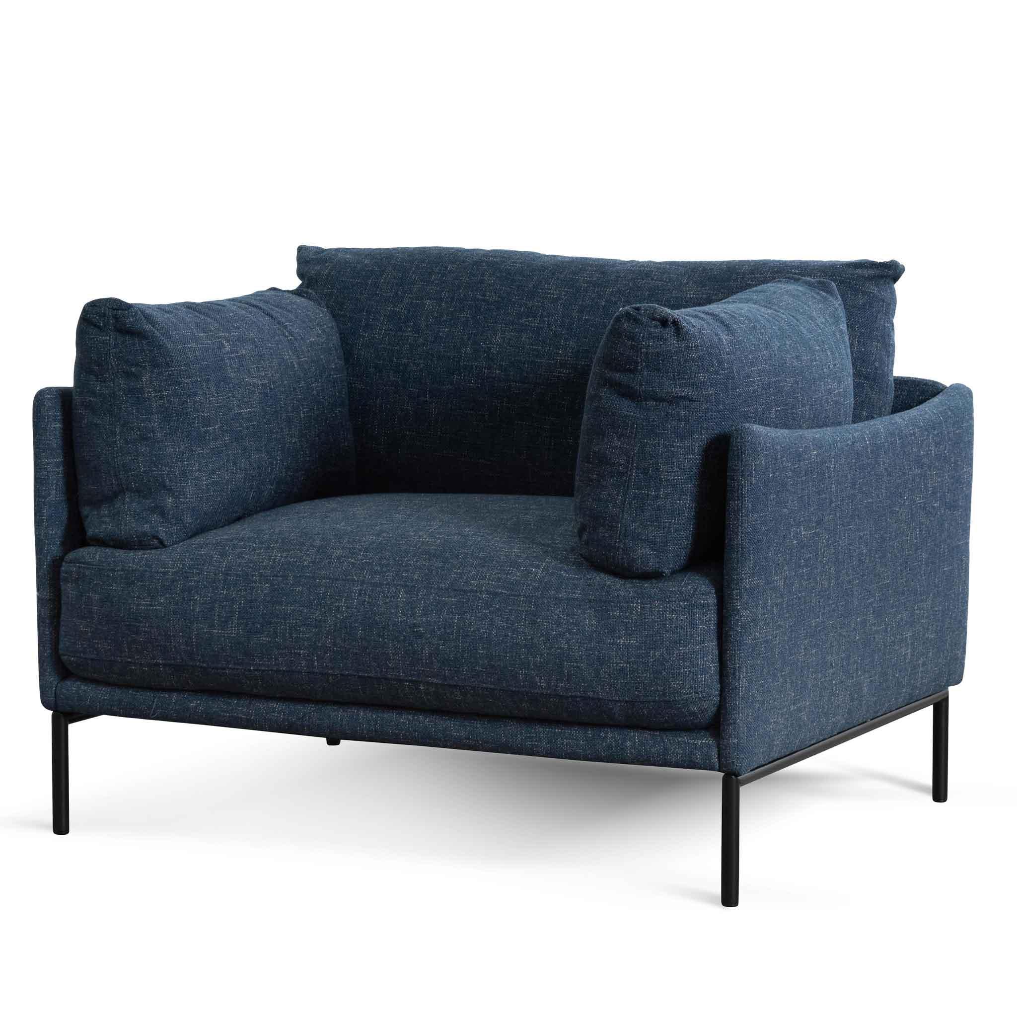 FC Fabric Arm Chair - Dark Blue