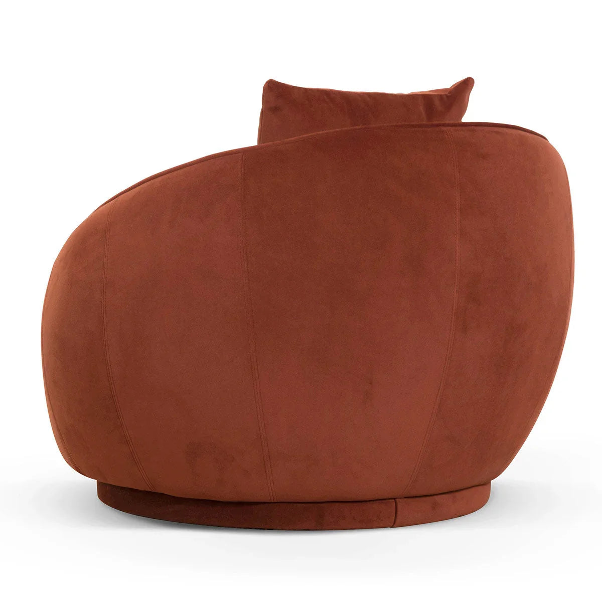 FC Velvet Armchair - Rustic Orange