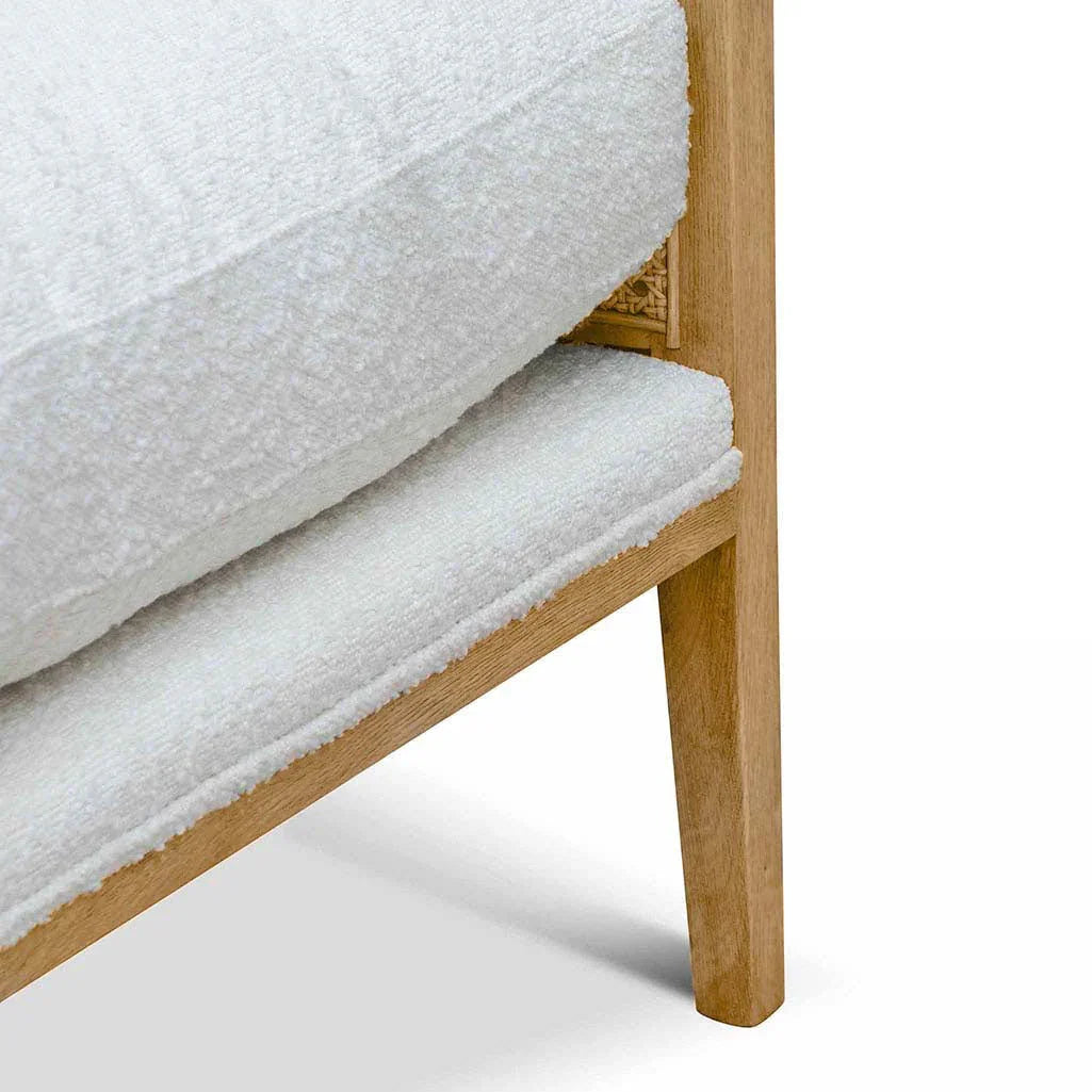 FC Rattan Arm FCair - Ivory White Boucle