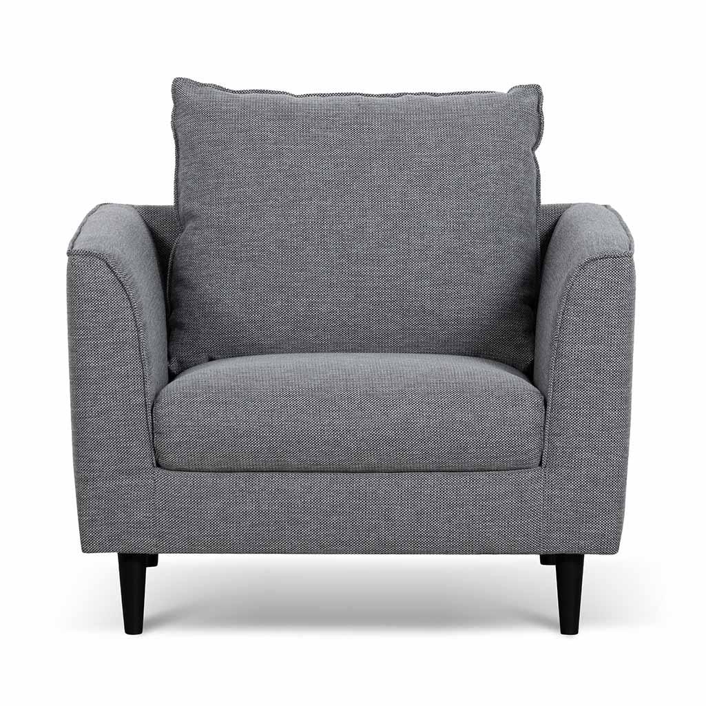 FC Fabric Armchair - Graphite Grey with Black Leg