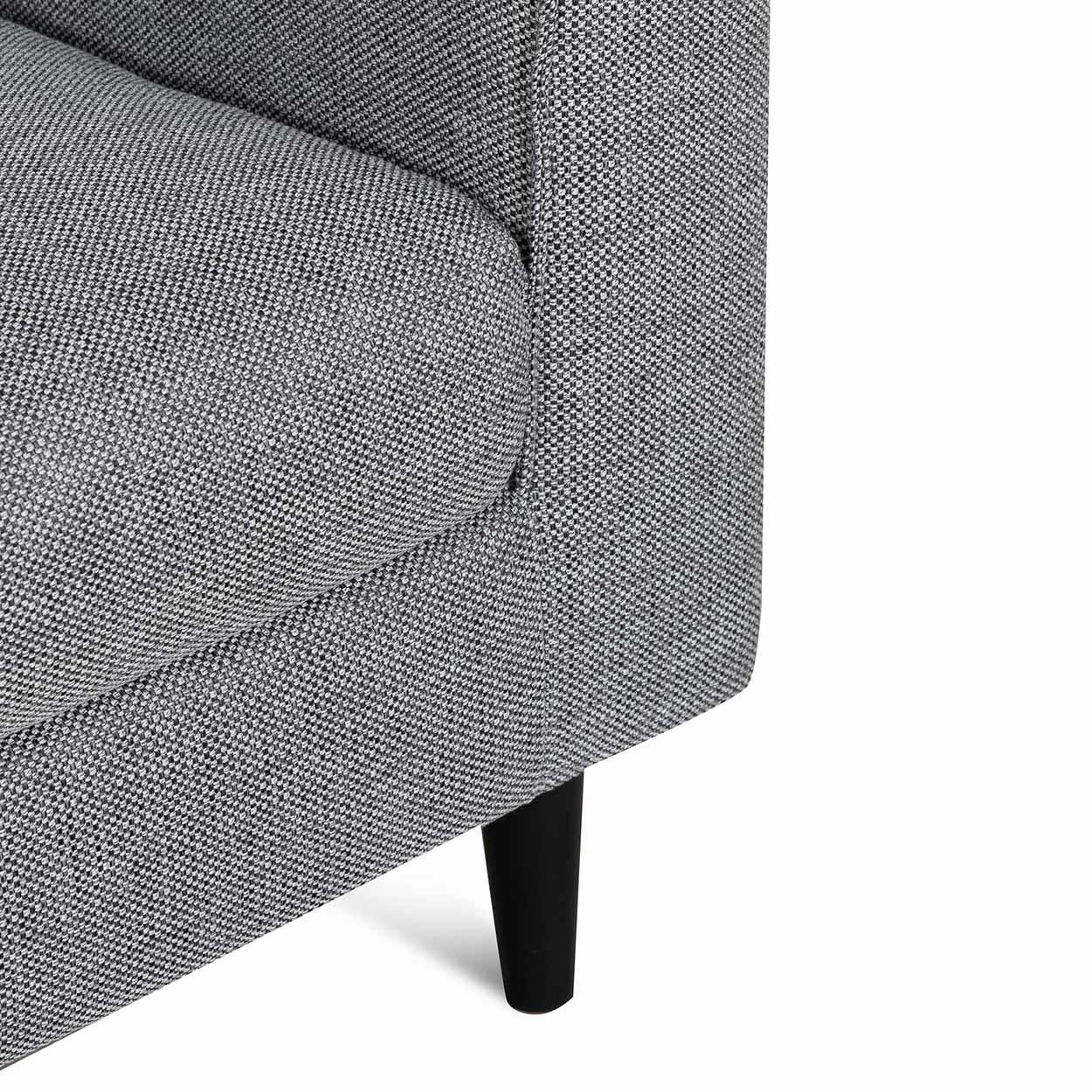 FC Fabric Armchair - Graphite Grey with Black Leg