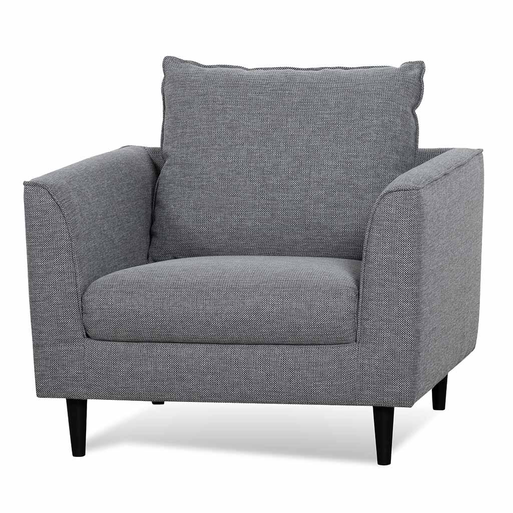 FC Fabric Armchair - Graphite Grey with Black Leg
