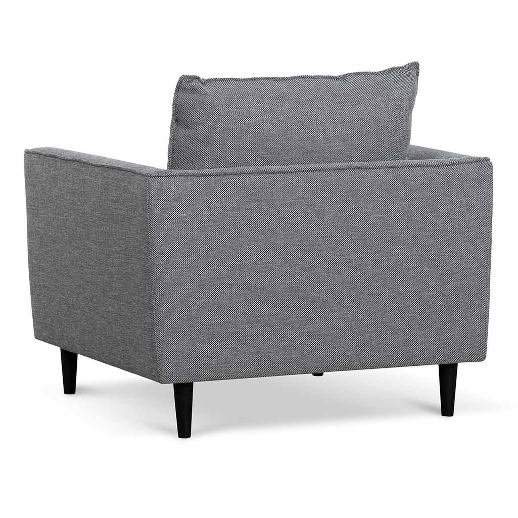 FC Fabric Armchair - Graphite Grey with Black Leg