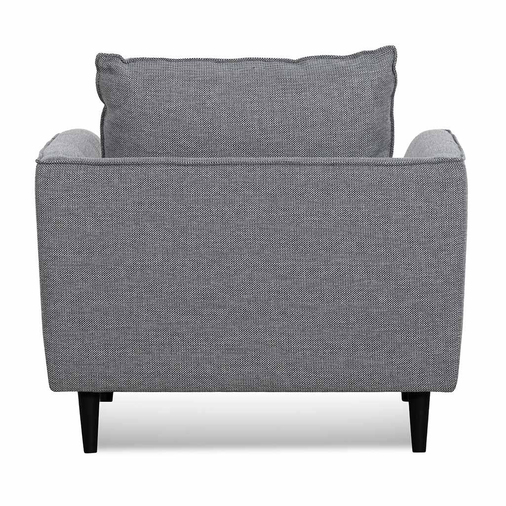 FC Fabric Armchair - Graphite Grey with Black Leg
