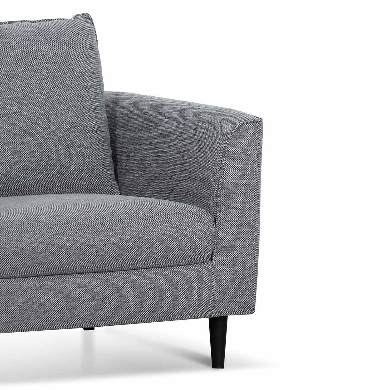 FC Fabric Armchair - Graphite Grey with Black Leg