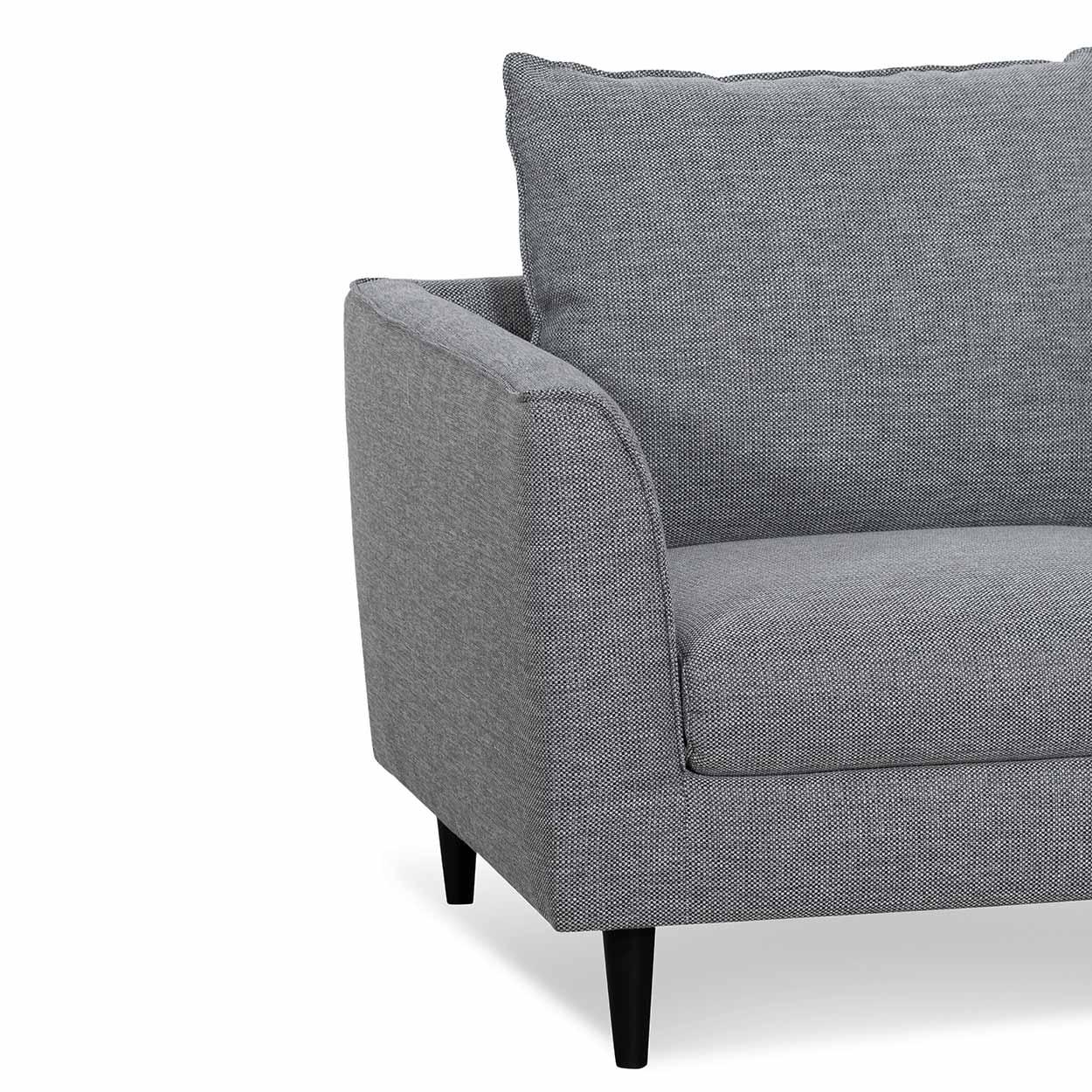 FC Fabric Armchair - Graphite Grey with Black Leg