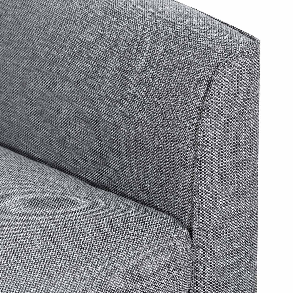 FC Fabric Armchair - Graphite Grey with Black Leg