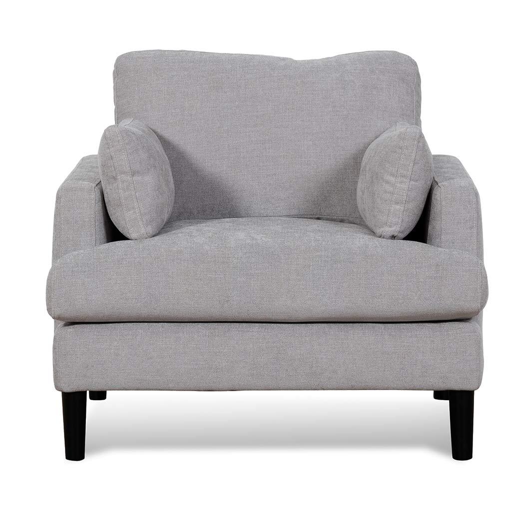 FC Fabric Armchair - Oyster Beige and Black Leg