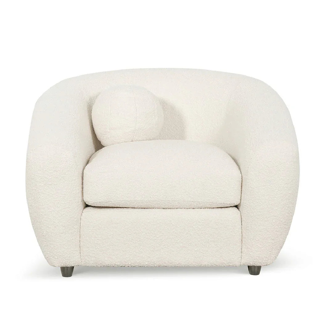 FC Armchair - Ivory White Boucle