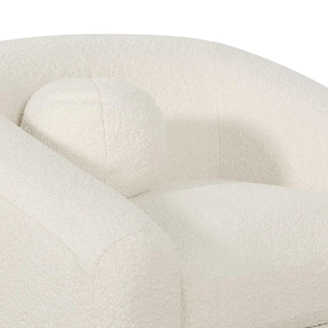 FC Armchair - Ivory White Boucle