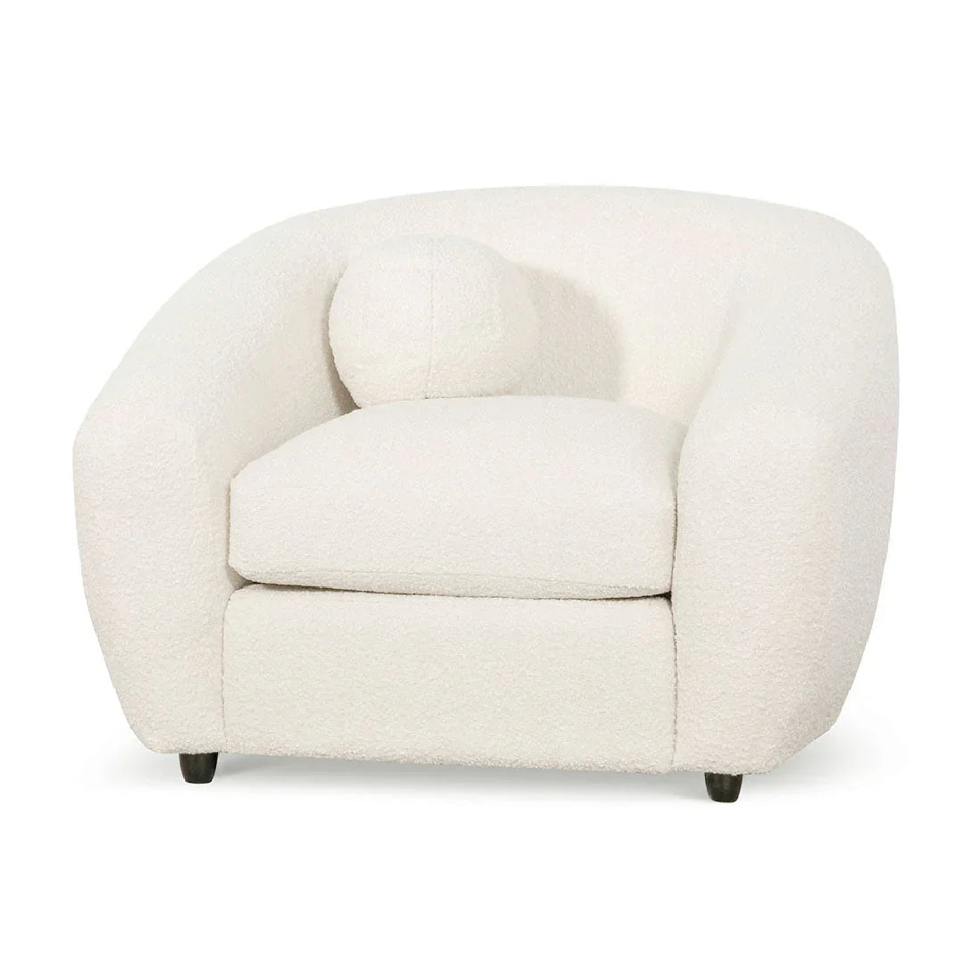 FC Armchair - Ivory White Boucle