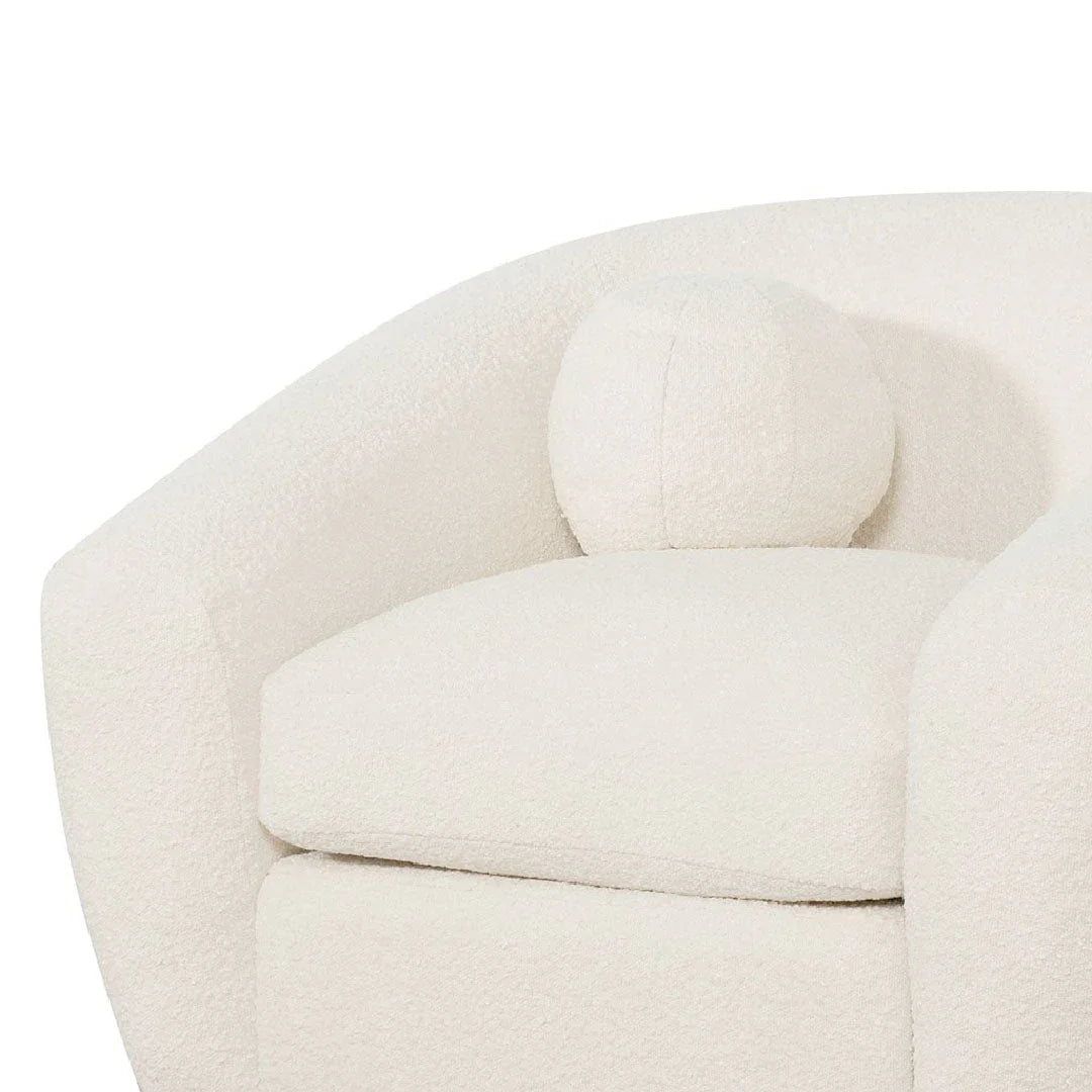 FC Armchair - Ivory White Boucle
