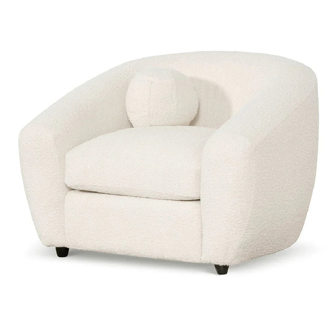FC Armchair - Ivory White Boucle
