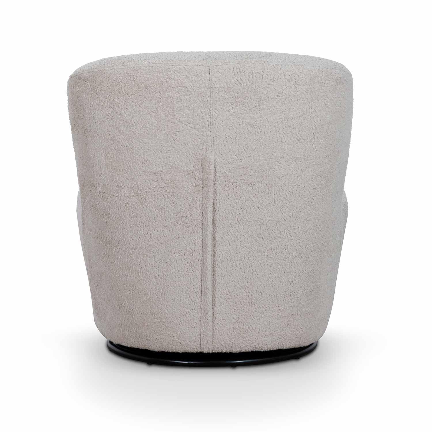 FC Swivel Lounge Chair - Ivory Teddy