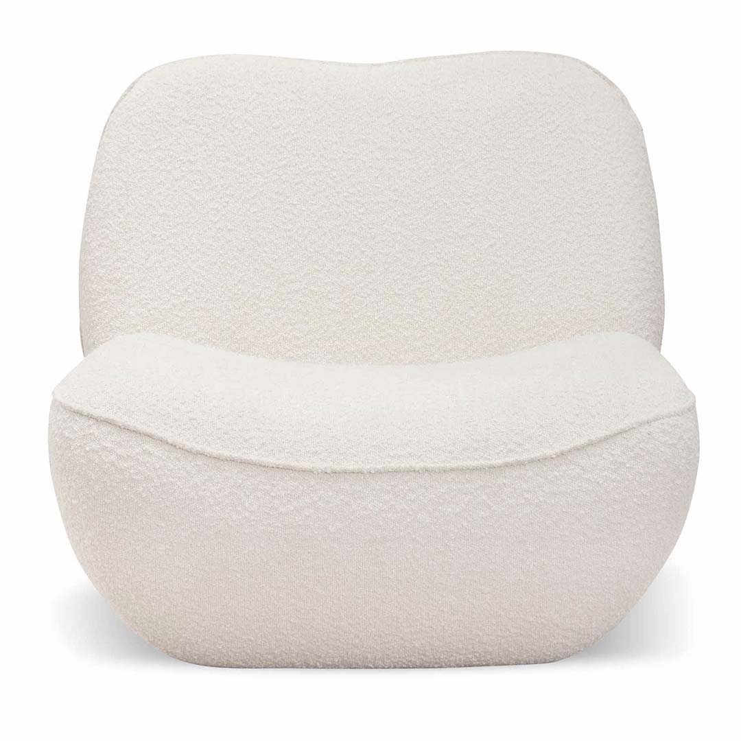 FC Lounge Chair - Ivory White Boucle