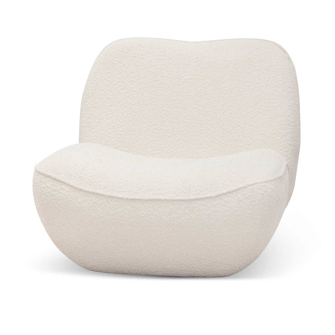 FC Lounge Chair - Ivory White Boucle