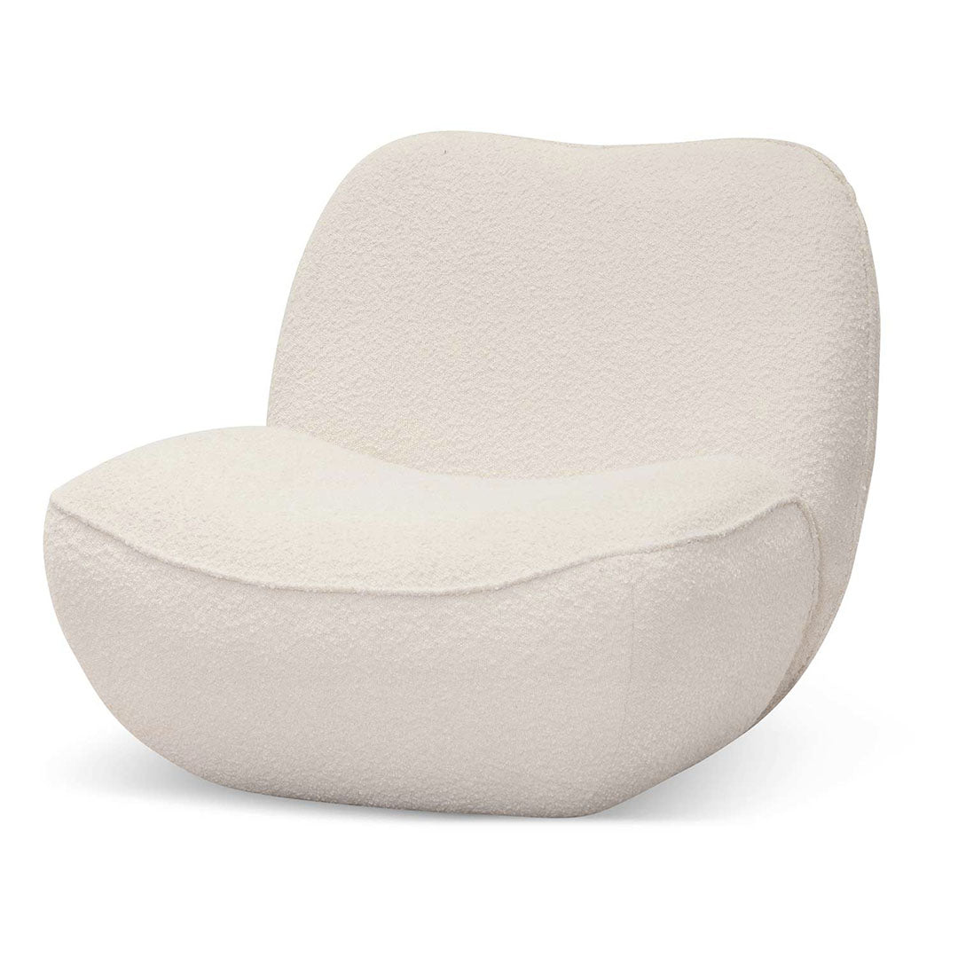 FC Lounge Chair - Ivory White Boucle