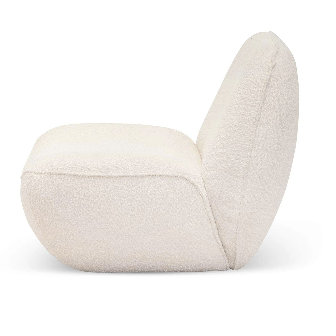 FC Lounge Chair - Ivory White Boucle