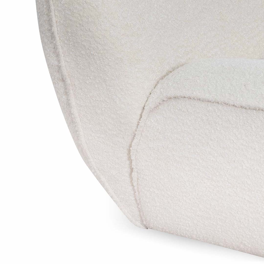 FC Lounge Chair - Ivory White Boucle