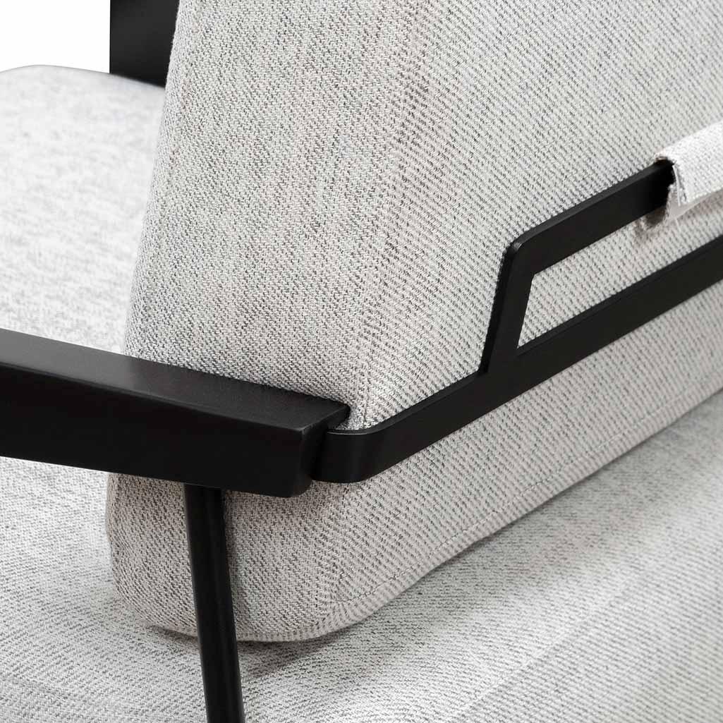FC Fabric Lounge Chair - Silver Grey