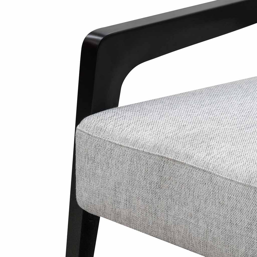 FC Fabric Lounge Chair - Silver Grey