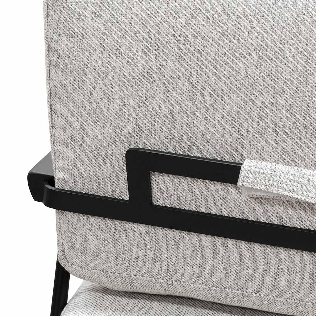 FC Fabric Lounge Chair - Silver Grey