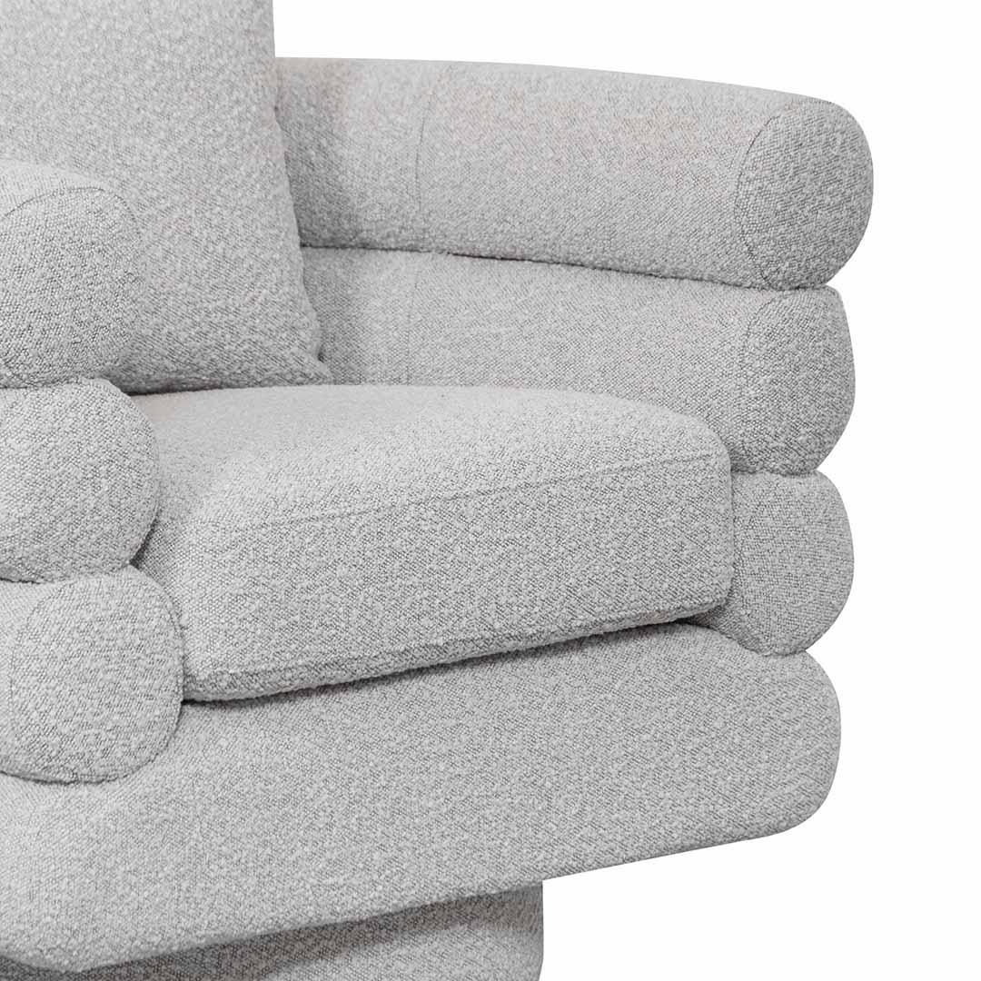 FC Armchair - Ash Grey Boucle