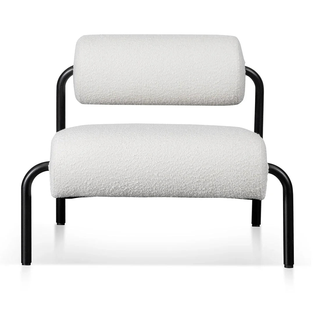 FC Lounge Chair - Ivory White Boucle