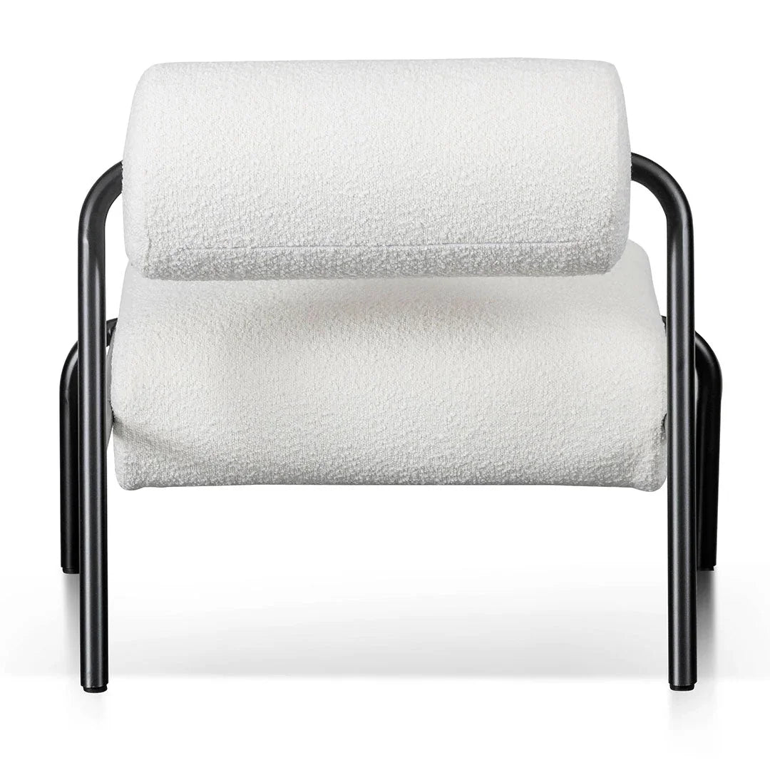 FC Lounge Chair - Ivory White Boucle