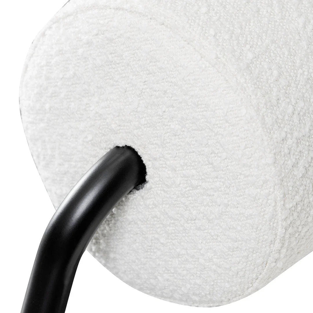 FC Lounge Chair - Ivory White Boucle