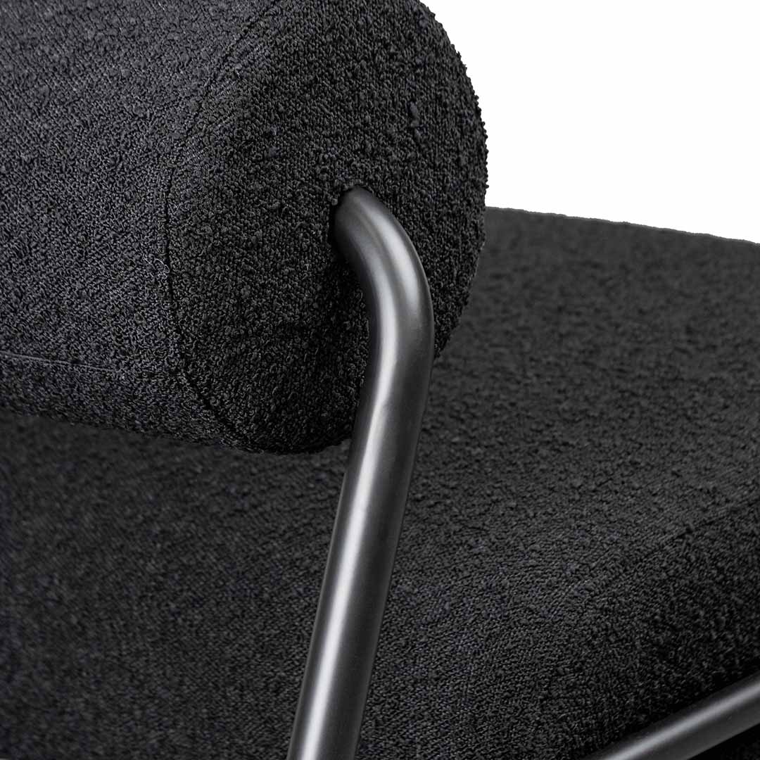 FC Lounge Chair - Black Boucle