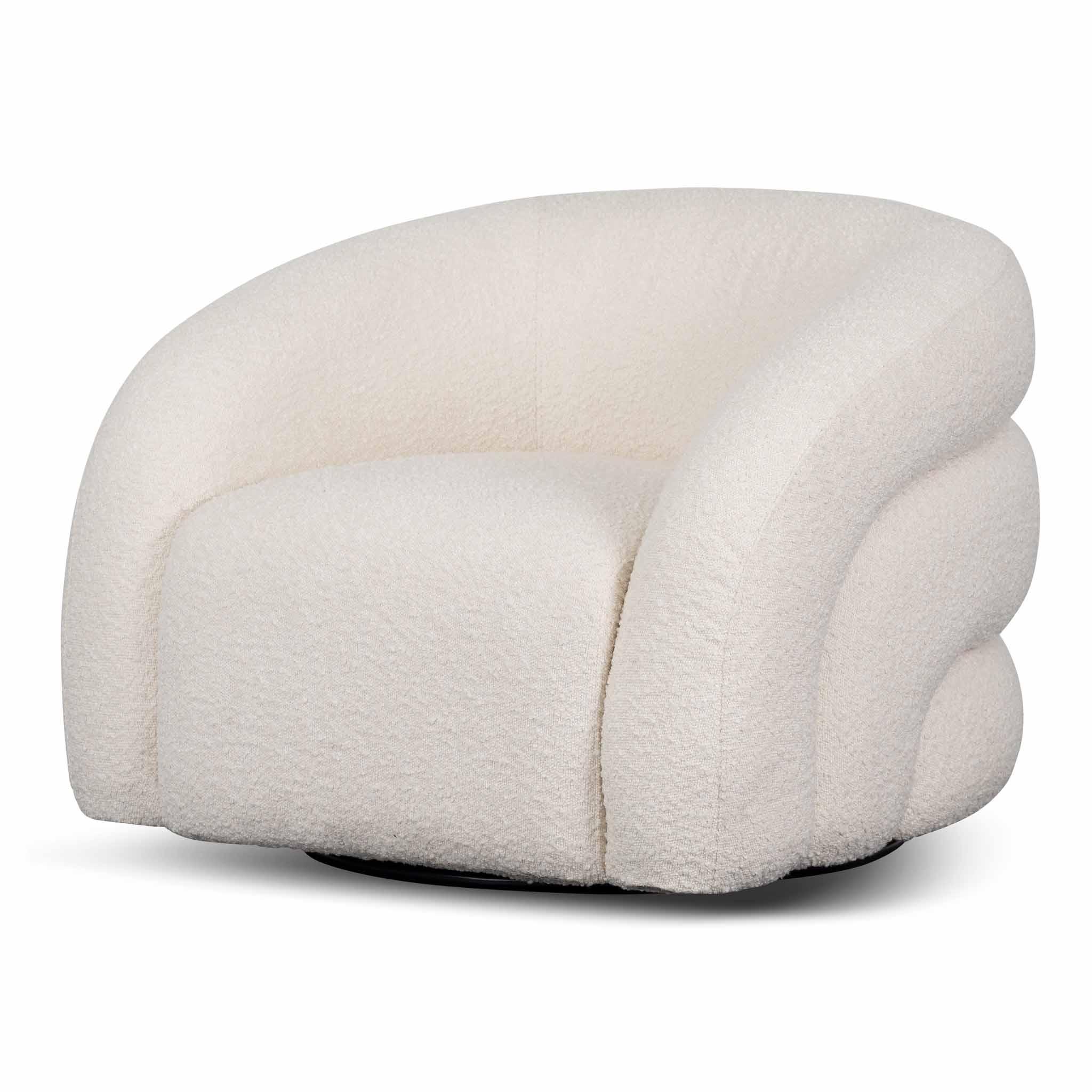 FC Armchair - Ivory White Boucle