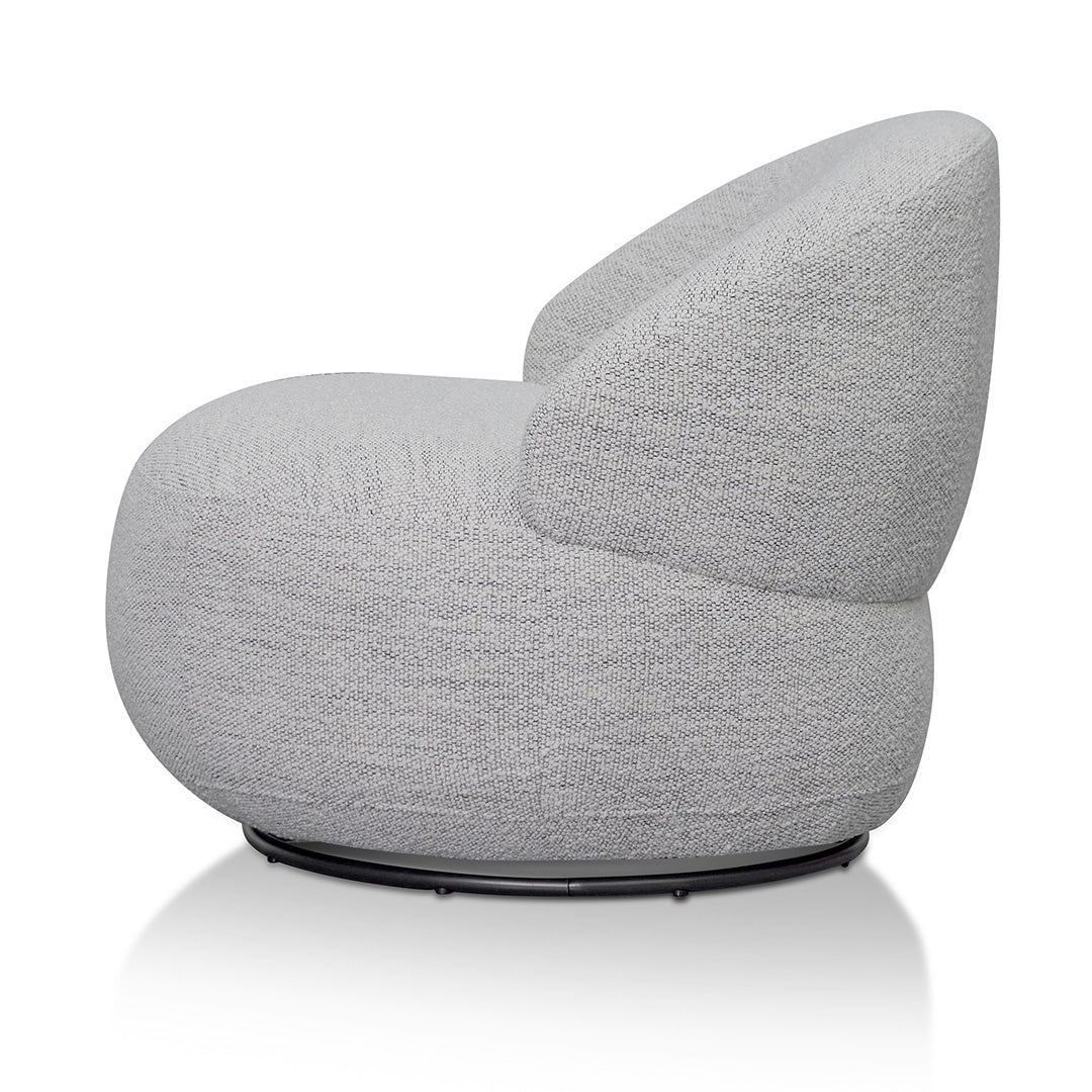 FC Swivel Fabric Lounge Chair - Fog Grey