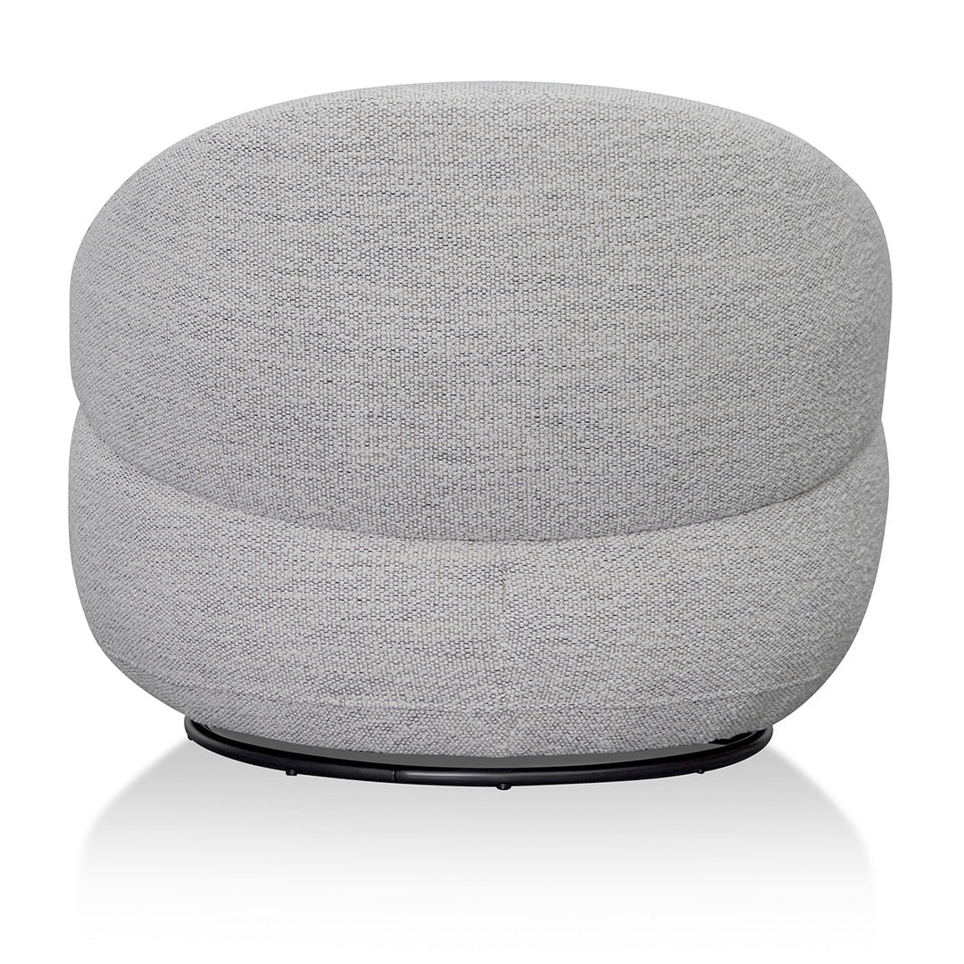 FC Swivel Fabric Lounge Chair - Fog Grey