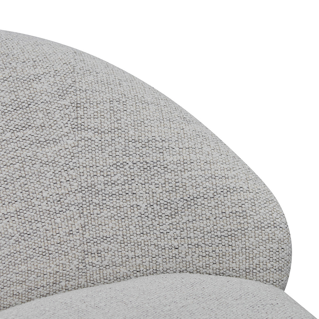 FC Swivel Fabric Lounge Chair - Fog Grey