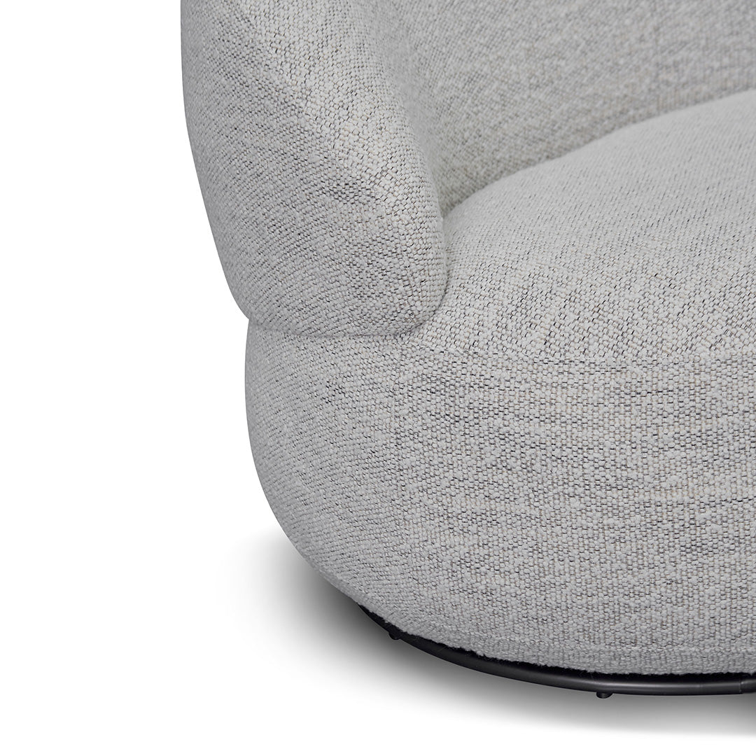 FC Swivel Fabric Lounge Chair - Fog Grey