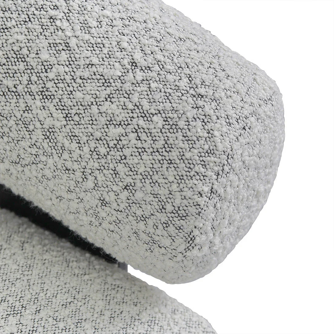 FC Pepper Boucle Armchair - Black Legs
