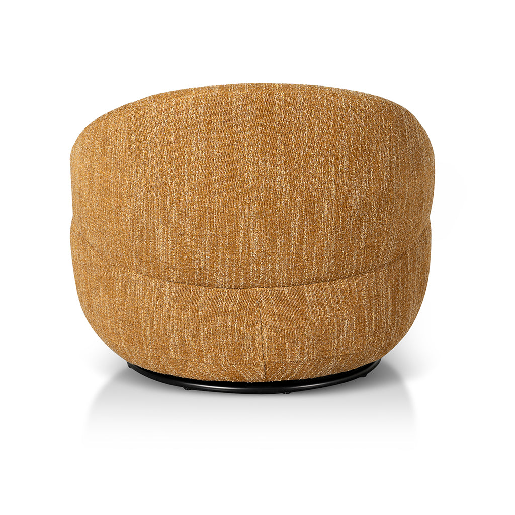 FC Swivel Fabric Lounge Chair - Ginger Brown