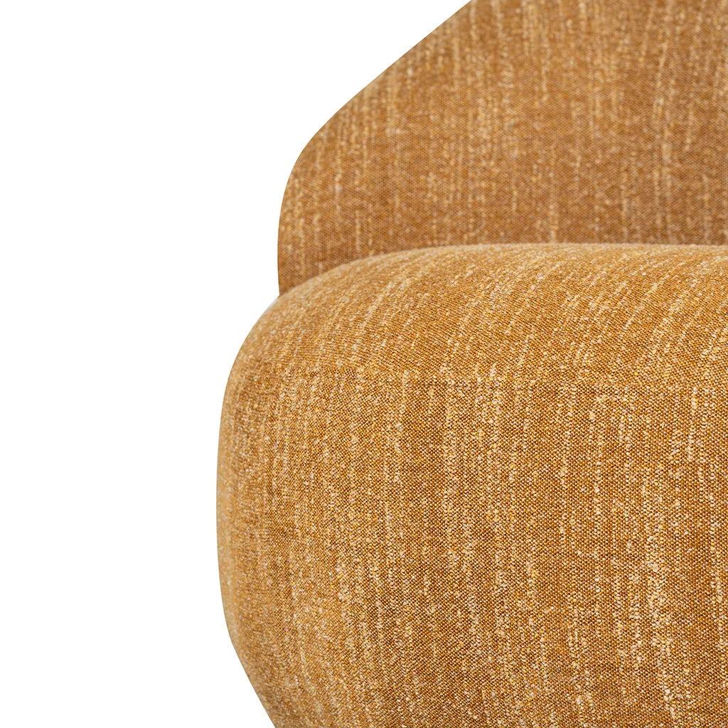 FC Swivel Fabric Lounge Chair - Ginger Brown
