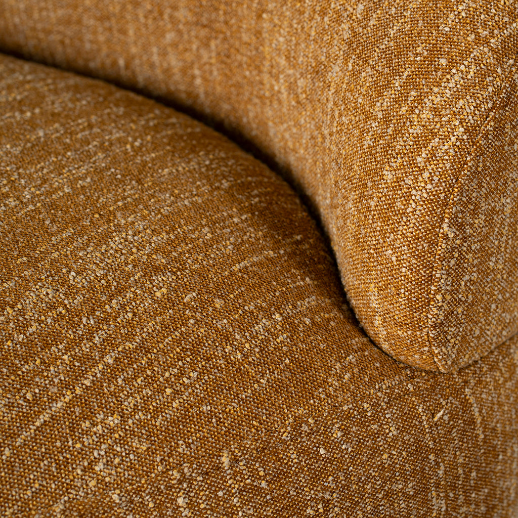 FC Swivel Fabric Lounge Chair - Ginger Brown