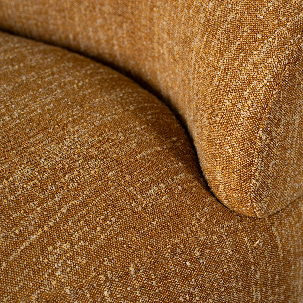 FC Swivel Fabric Lounge Chair - Ginger Brown