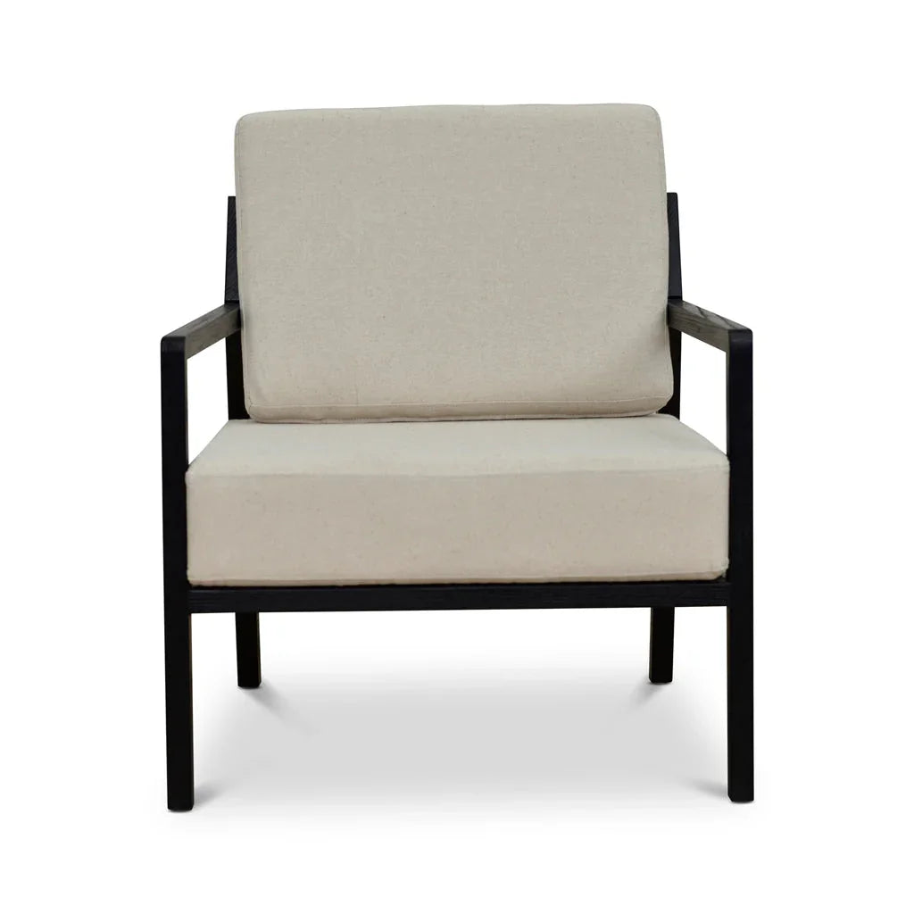 FC Black Elm Armchair - Light Beige