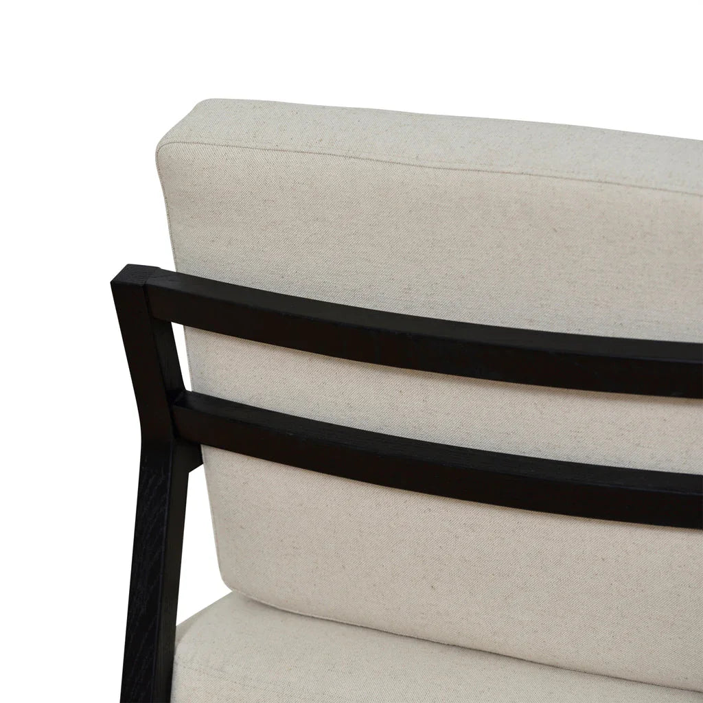 FC Black Elm Armchair - Light Beige